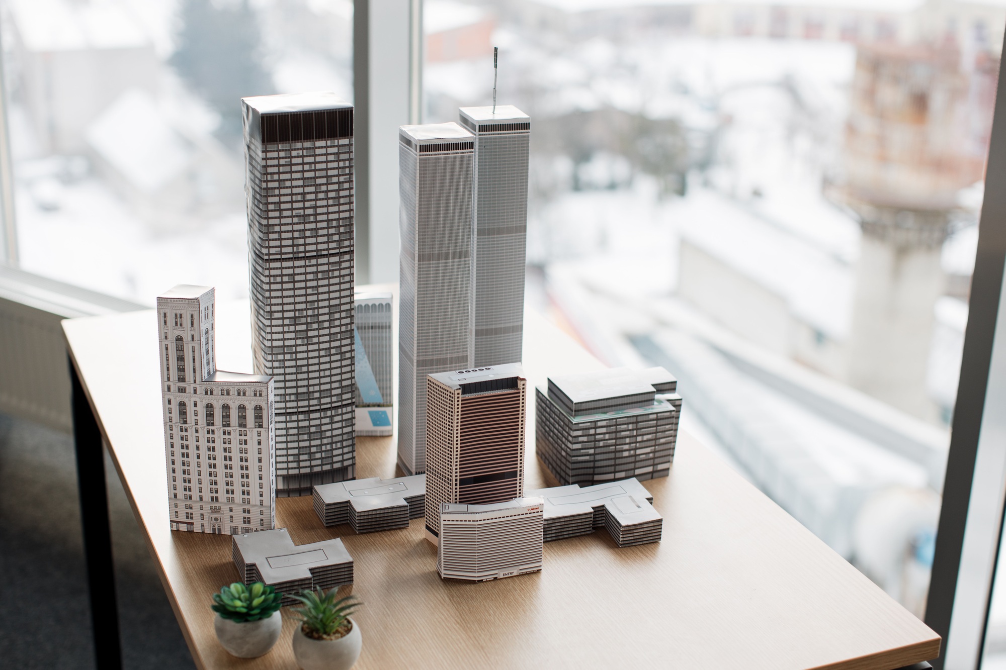 Urban architecture development project for real estate property.